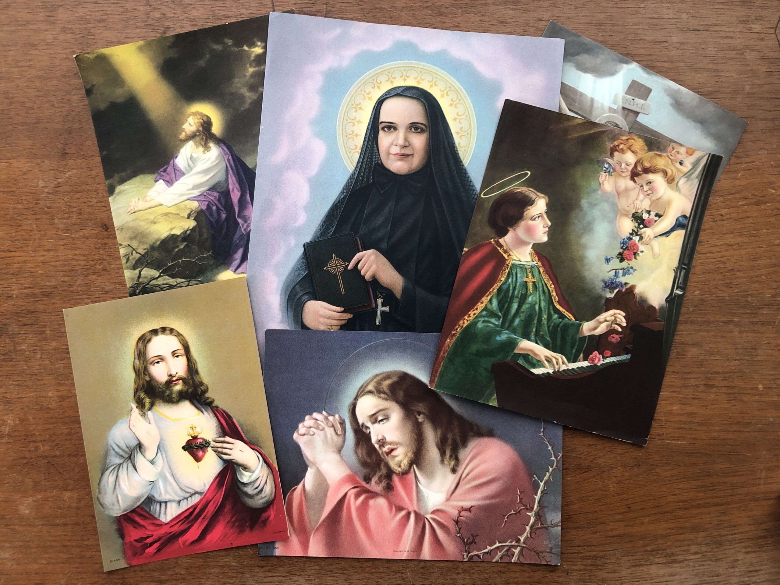 Collection of vintage prayer cards